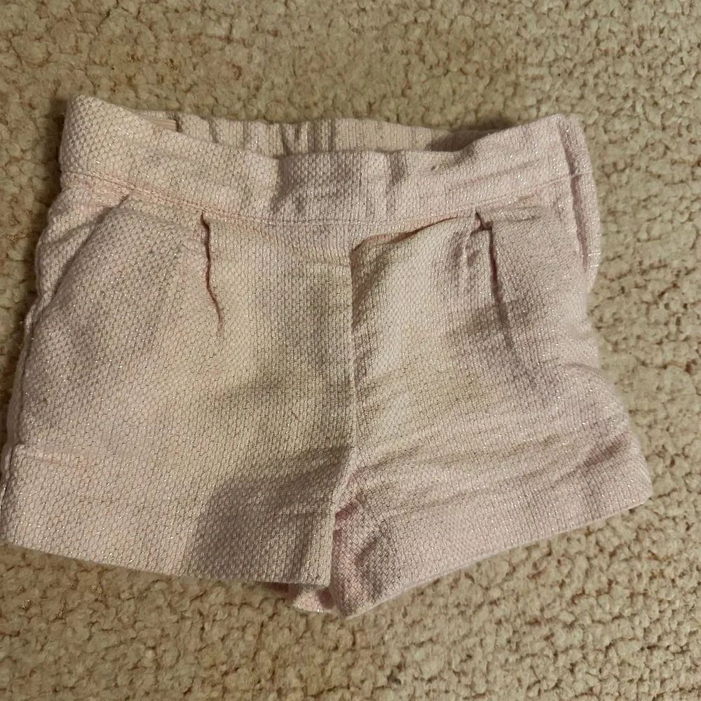 Janie and Jack pink shimmer shorts 2t